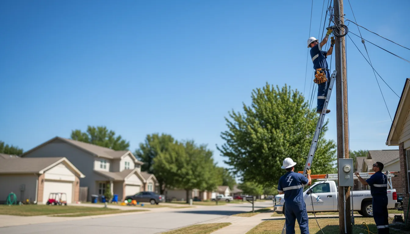 Residential electrician providing installation services in Twin Brooks, SD